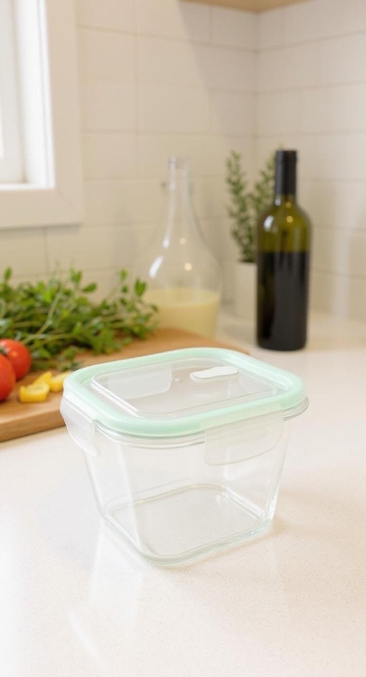 Boîtes Couvercle Transparent à Compartiment en Pyrex Peut Aller au Four 1000 Ml -compatible Lave Vaisselle Durabilité Accrue thumbnail 4