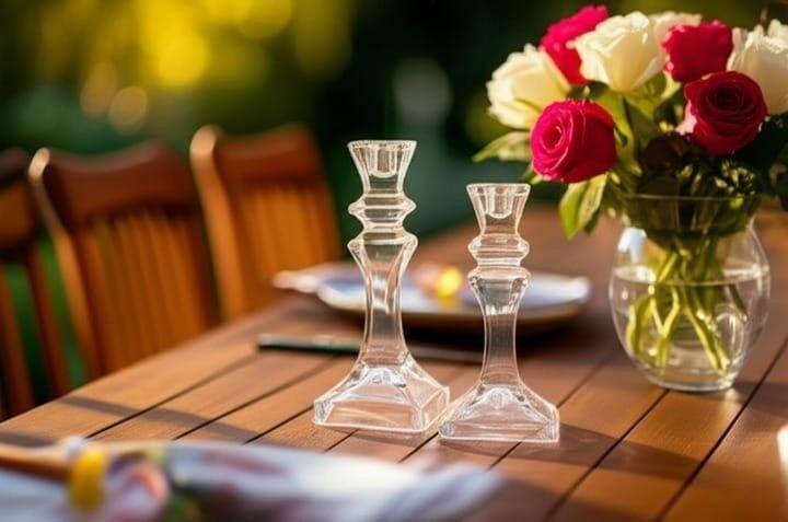 Bougeoir GM en Cristal, 25/10 cm