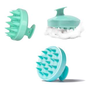 Brosse à Cheveux en Silicone Doux pour Massage Tête