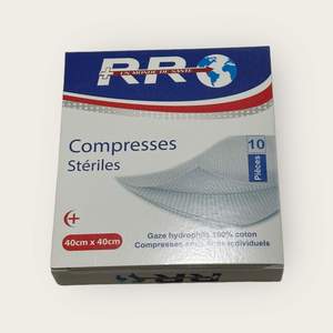 Compresses Stériles - 40 X 40 Cm - Lot de 10 Pièces