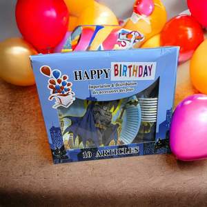Pack Anniversaire 10 en 1 Thème Batmane