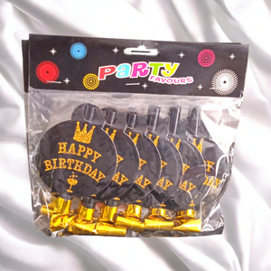 Ambiance Anniversaire Set 6 Pièce Dorée