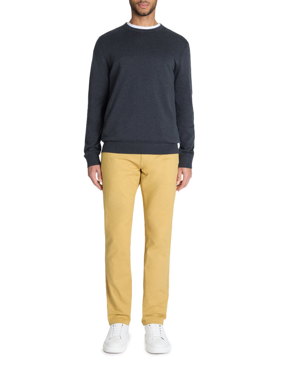 Pantalon Chino Slim en Coton Stretch