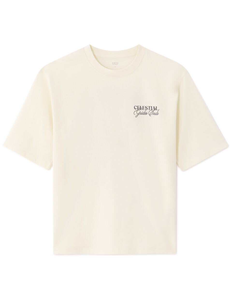 T-shirt Oversize Col Rond 100% Coton Imprimé Astro thumbnail 1