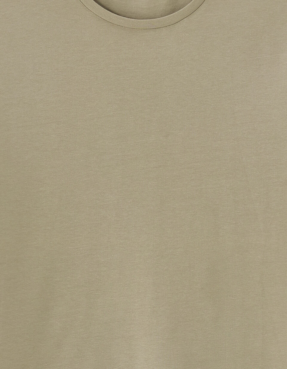 T-Shirt Slim Col Rond en Coton Stretch thumbnail 4