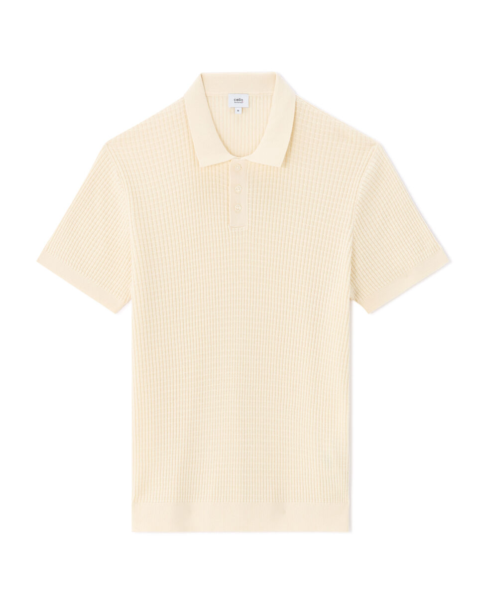 Polo Regular Maille Côtelé