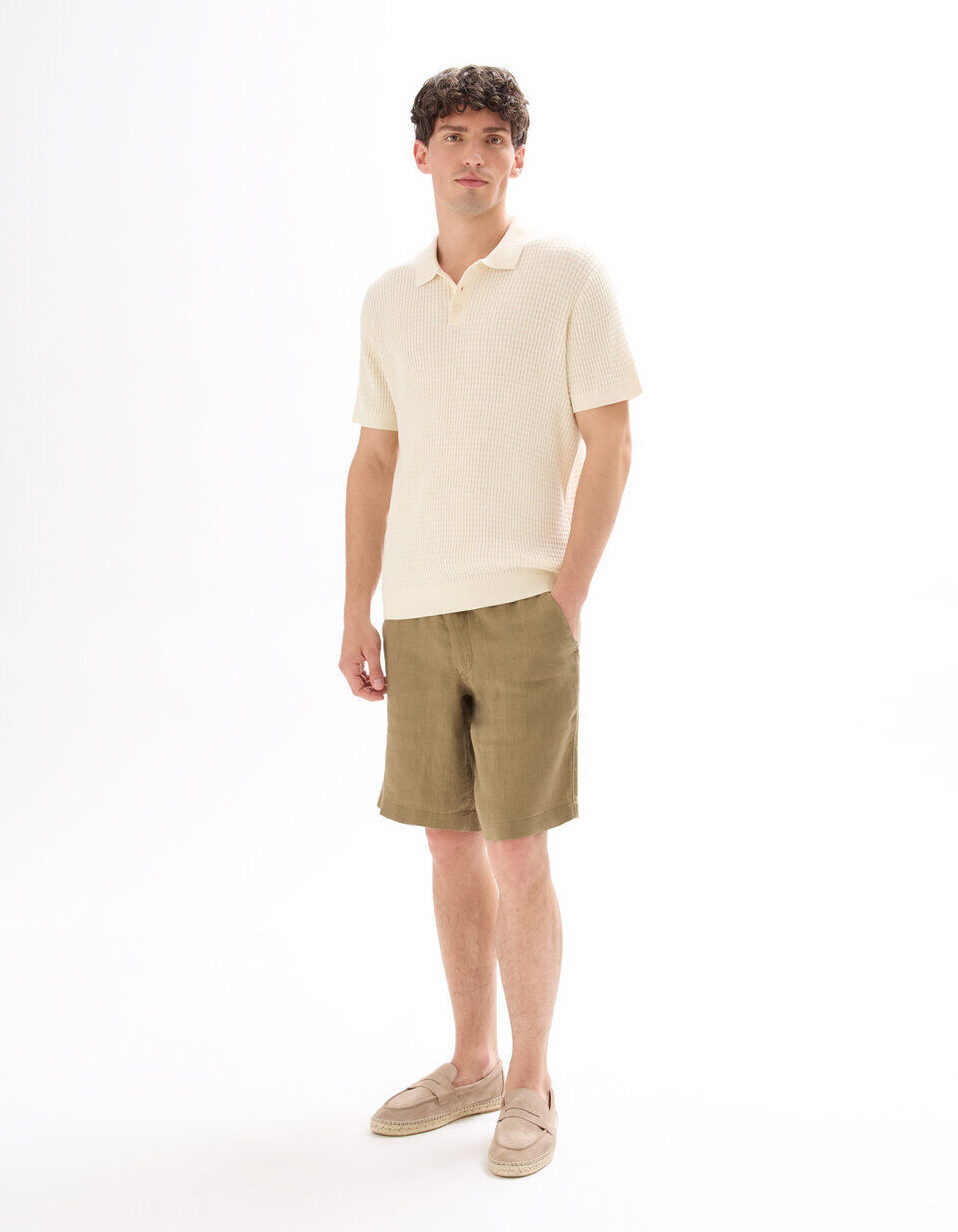Polo Regular Maille Côtelé