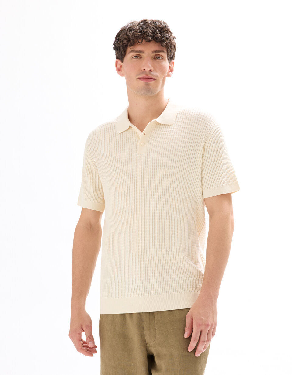 Polo Regular Maille Côtelé thumbnail 3
