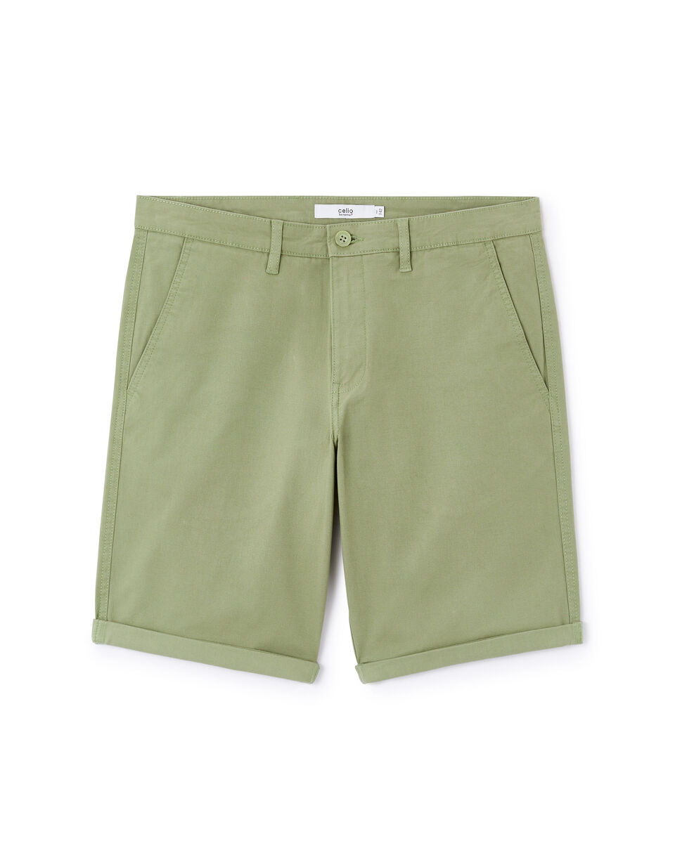 Bermuda Poches Chino En Coton Stretch