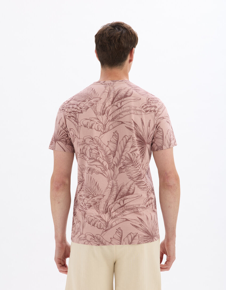 T-shirt regular col rond 100% coton fleuri thumbnail 4