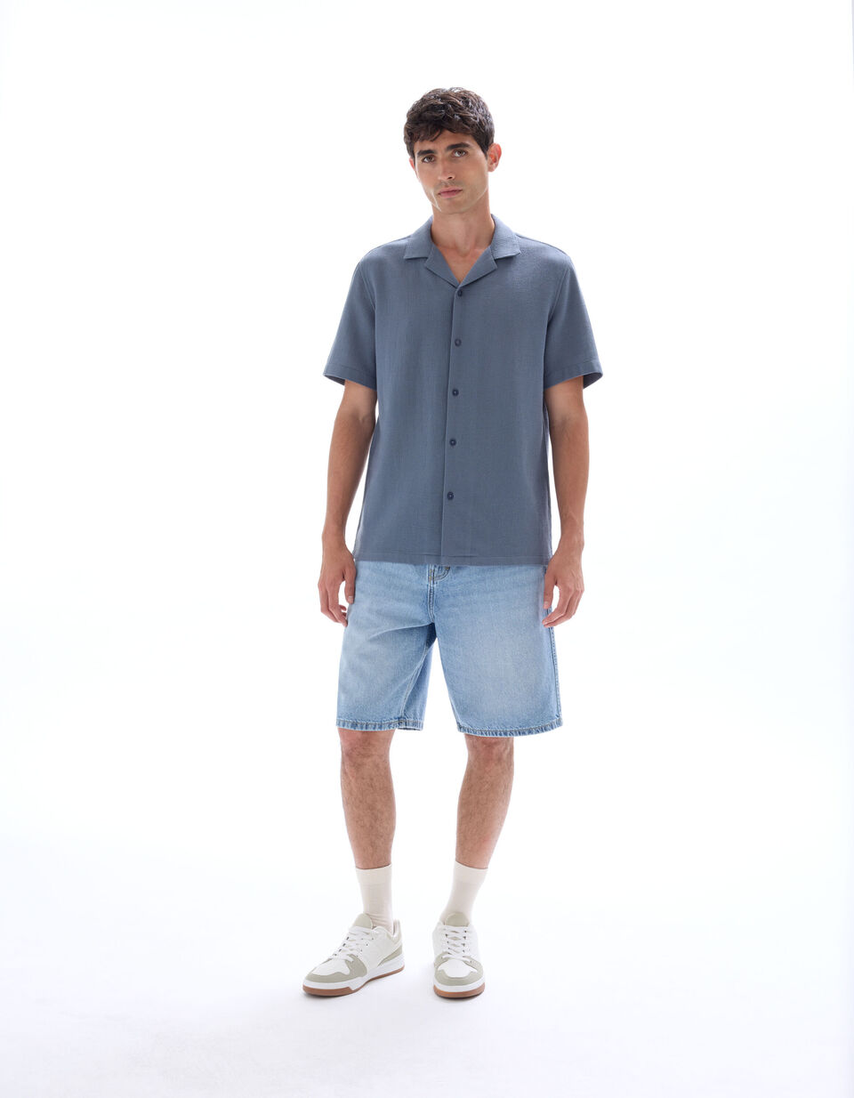 Chemisette Regular Slubbés 100% Coton