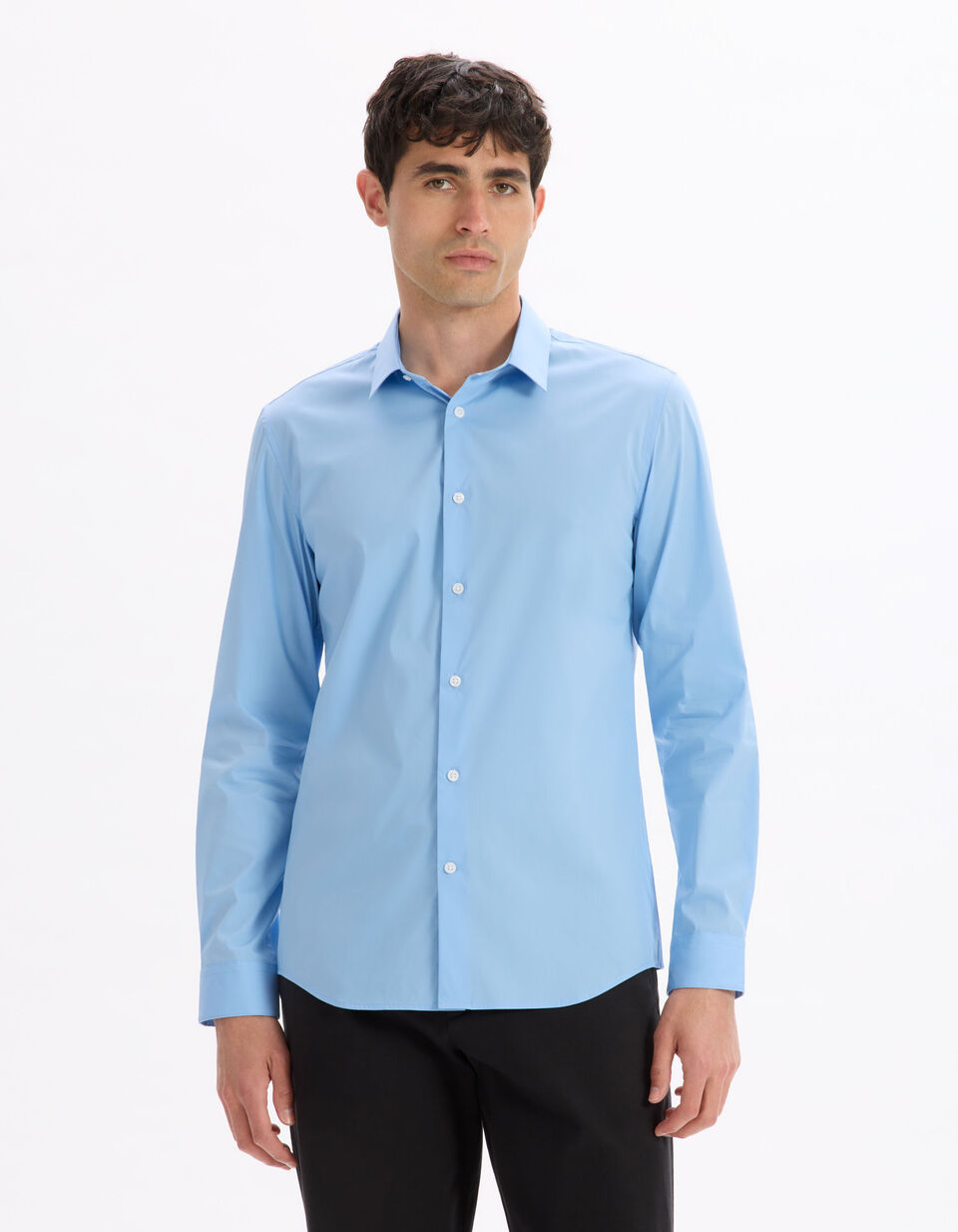 Chemise Slim en Coton Stretch thumbnail 3