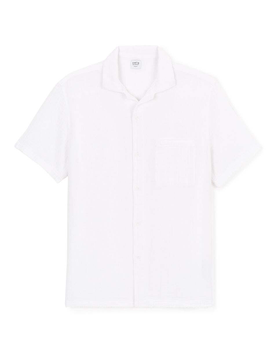 Chemise Regular 100% Gaze De Coton