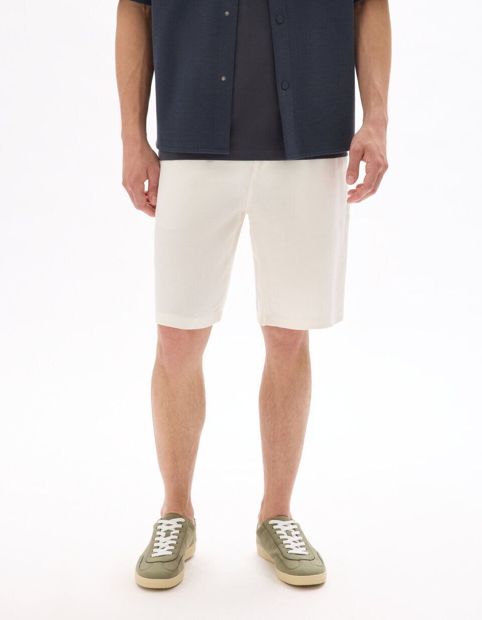 Bermuda TENCEL™ Lyocell et Lin Mélangé
