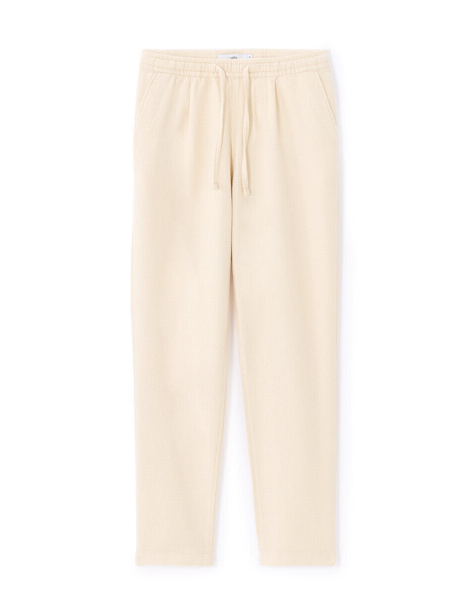 Pantalon Straight Texturé Canvas 100% Coton thumbnail 1