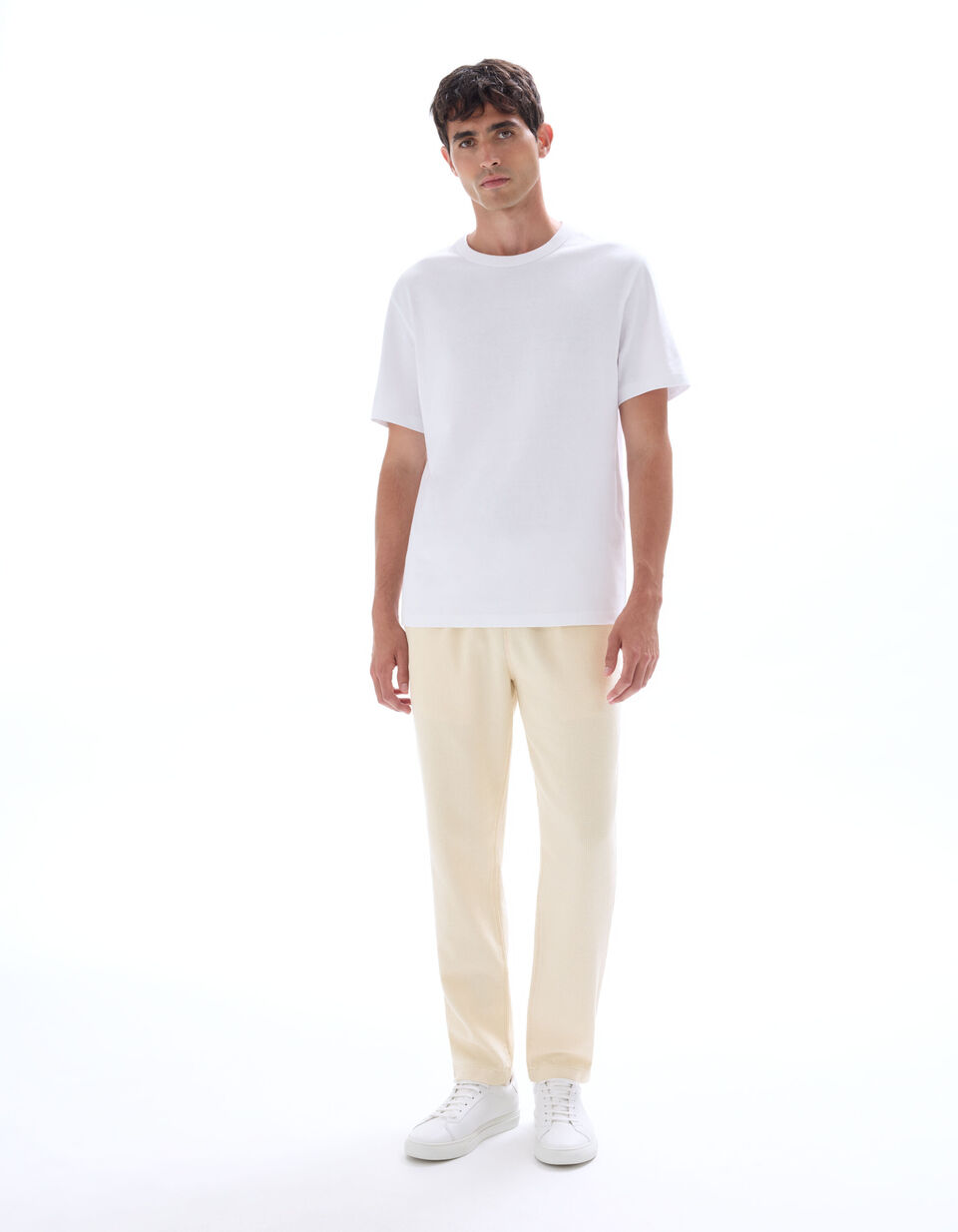 Pantalon Straight Texturé Canvas 100% Coton thumbnail 2