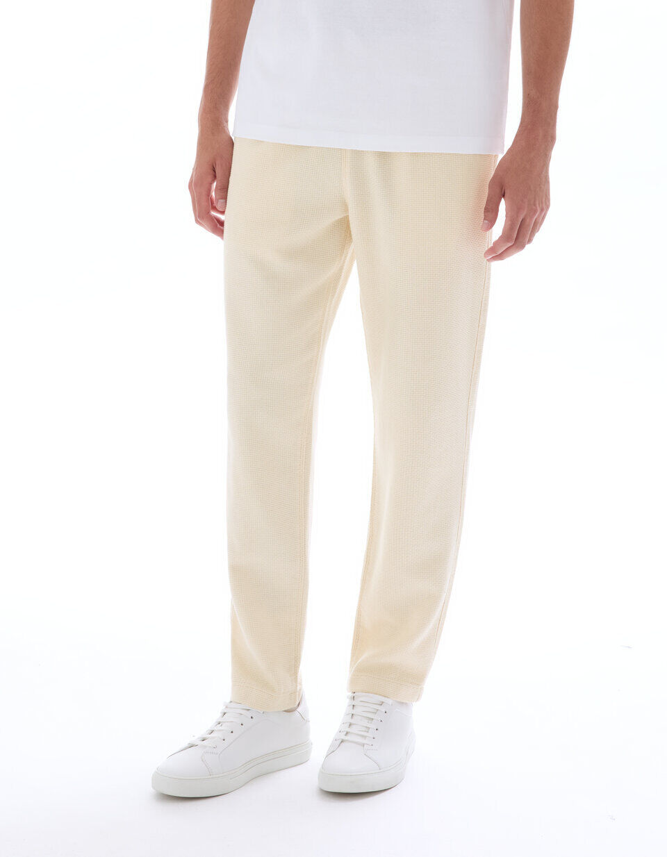 Pantalon Straight Texturé Canvas 100% Coton thumbnail 3