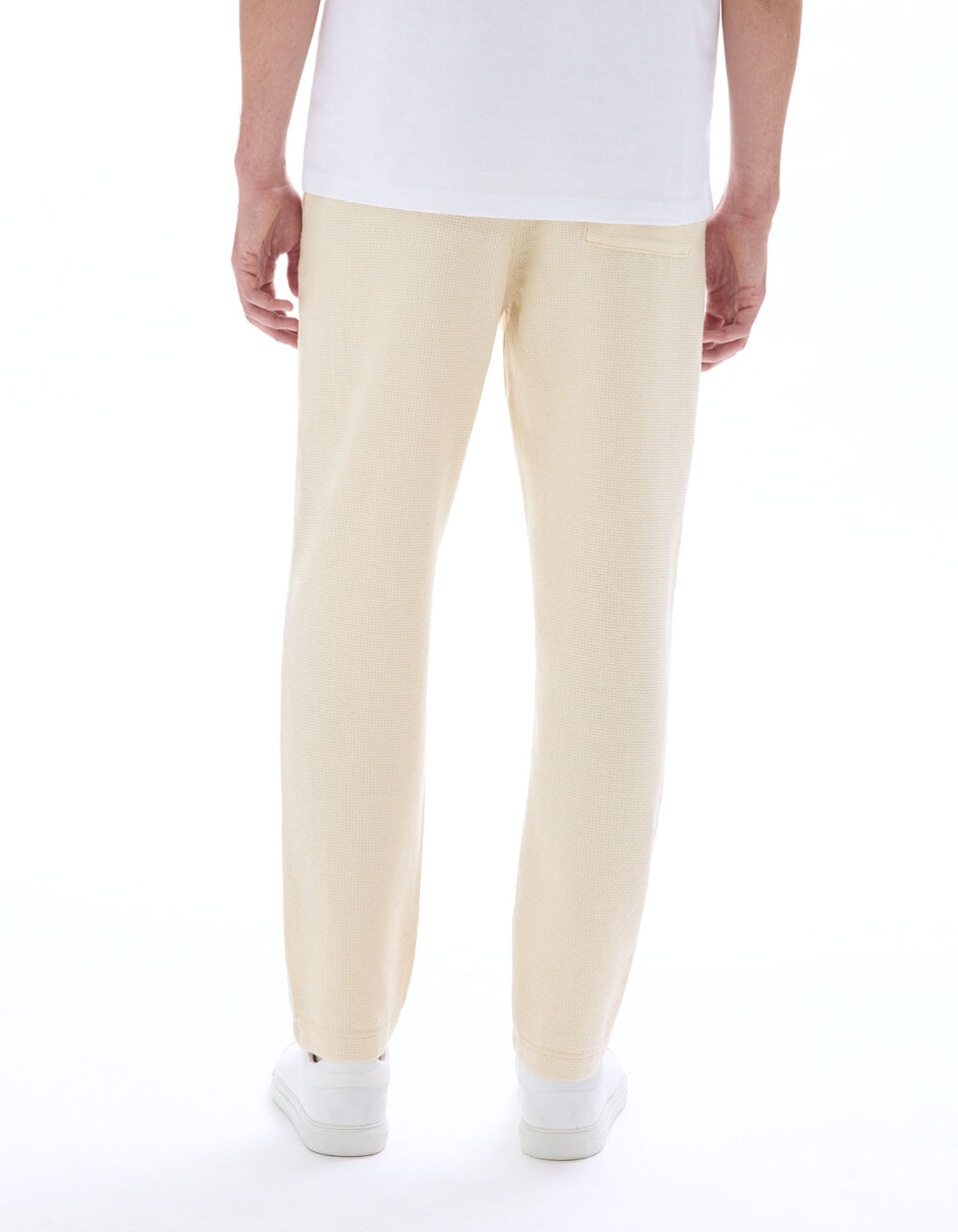 Pantalon Straight Texturé Canvas 100% Coton thumbnail 4