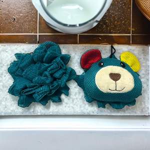 Éponge de Bain en Forme d’Ours