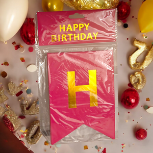 Décoration Happy Birthday Anniversaire Rose