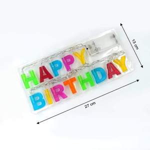 Guirlande Lumineuse “happy Birthday” 27 Cm X 13 Cm