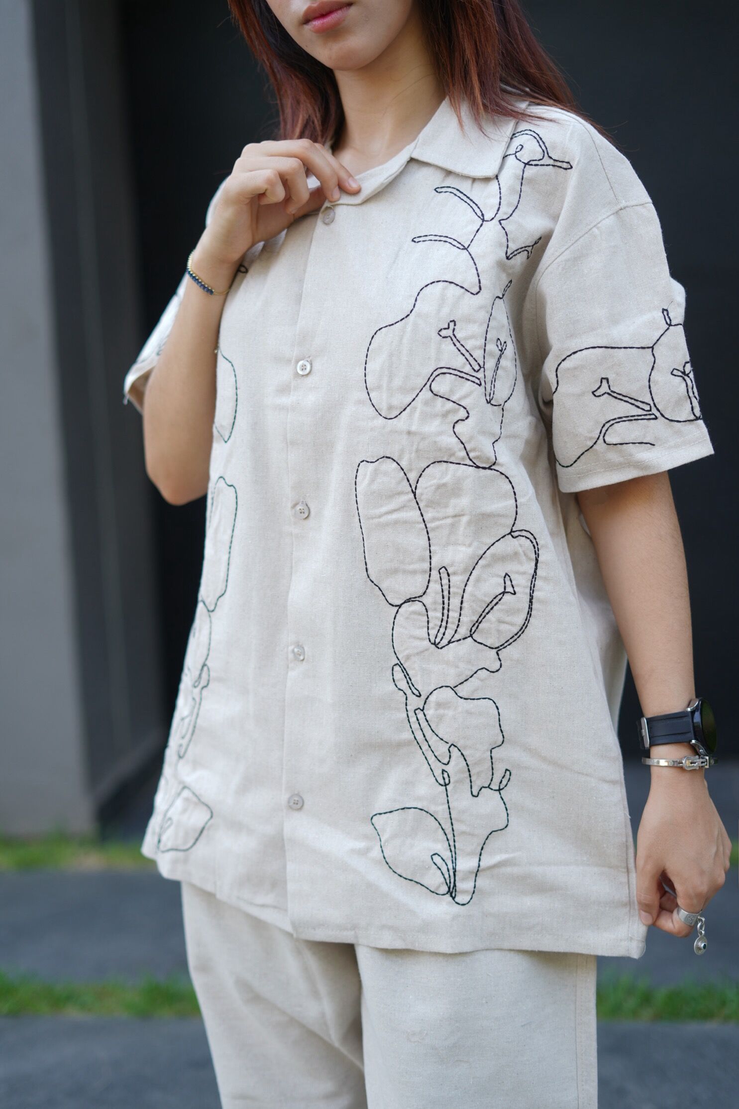 Ensemble Unisexe Chemise le Lin thumbnail 3