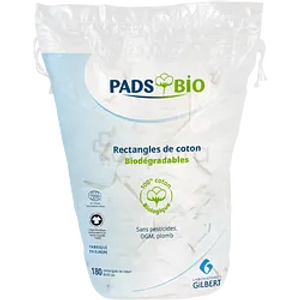 Rectangles de Coton Boite de 180