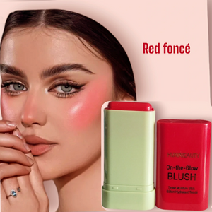 Blush Stick Tendance 3 en 1 Make-up de Visage Red Foncé