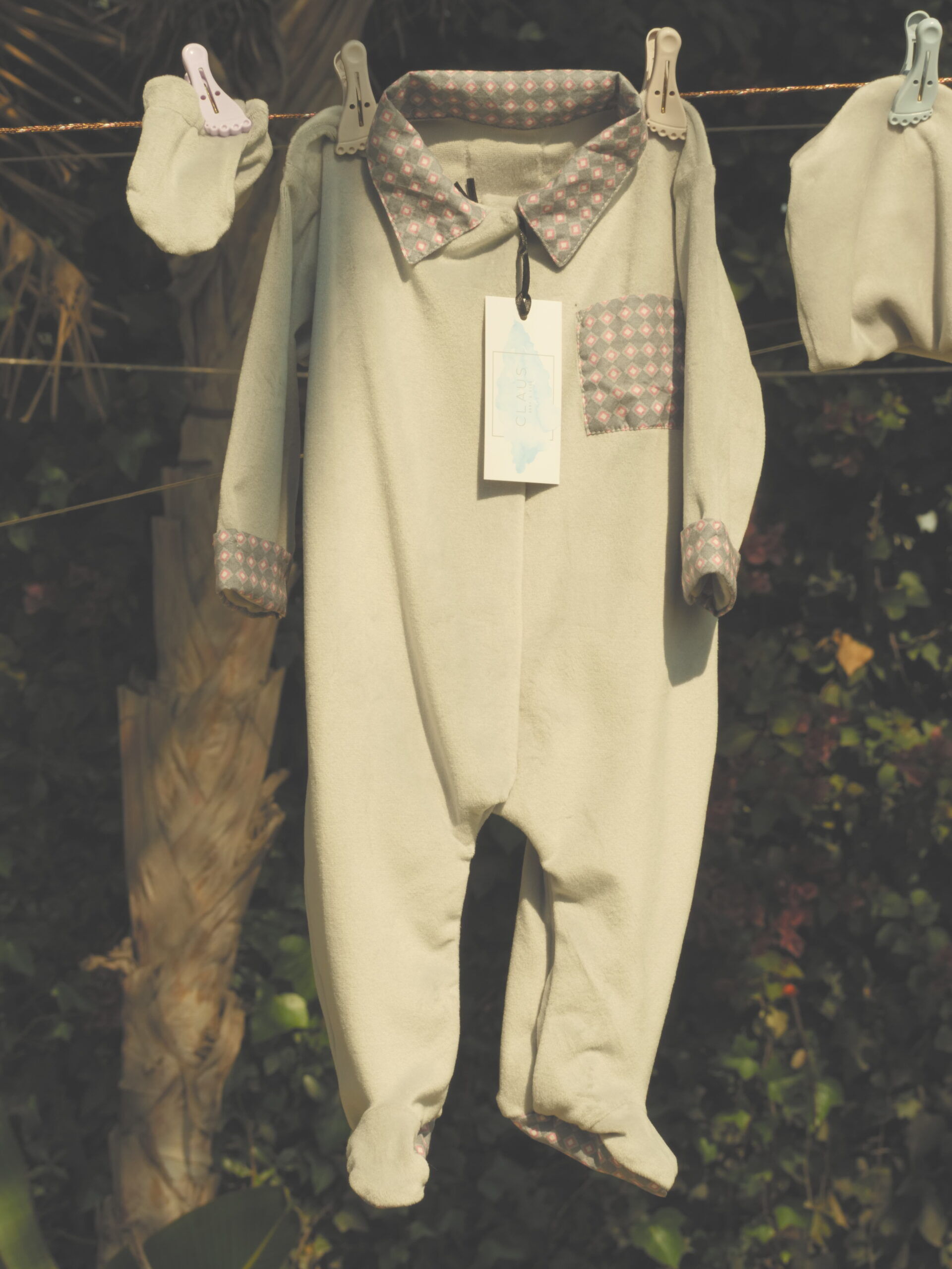 Grenouillère Velours Marshmellow Pack Naissance