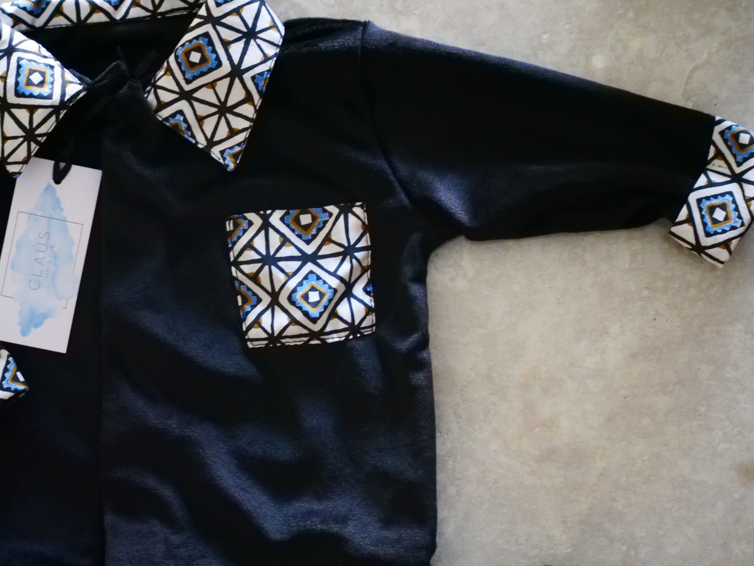 Grenouillère Velours Majorelle Nuit Pack Naissance thumbnail 3