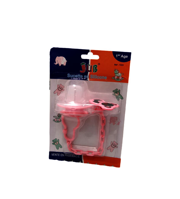 Juniors sucette en silicone  jub 1age +clips