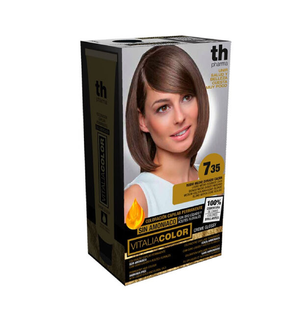 Th-vitalia Color N° 7.35 Blond Moyen Dore Acajou