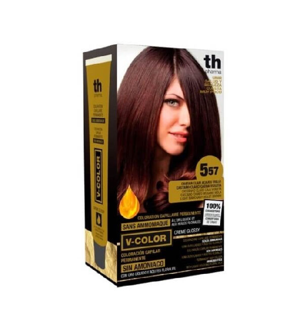 Th-vitalia Color N° 5.57 Chatain Claire Acajou Violet