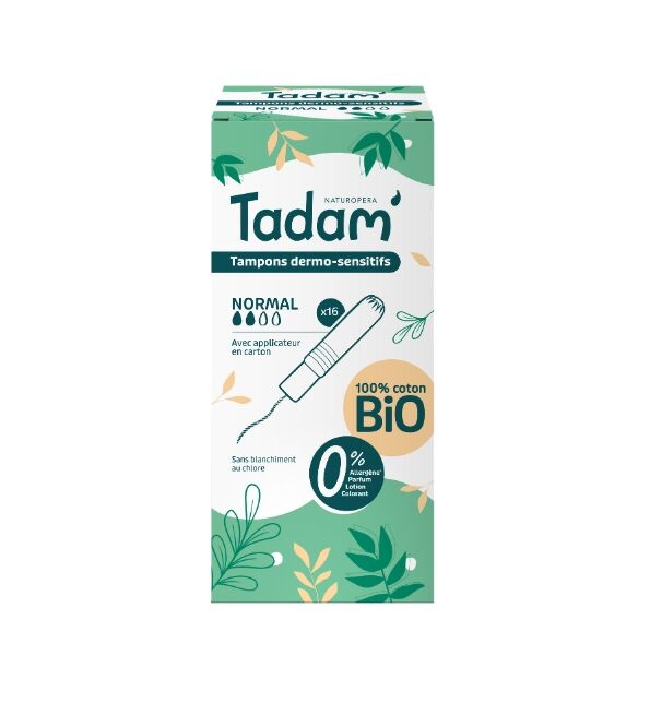  Tampons Coton Bio Avec Appli Normal 16 Pieces