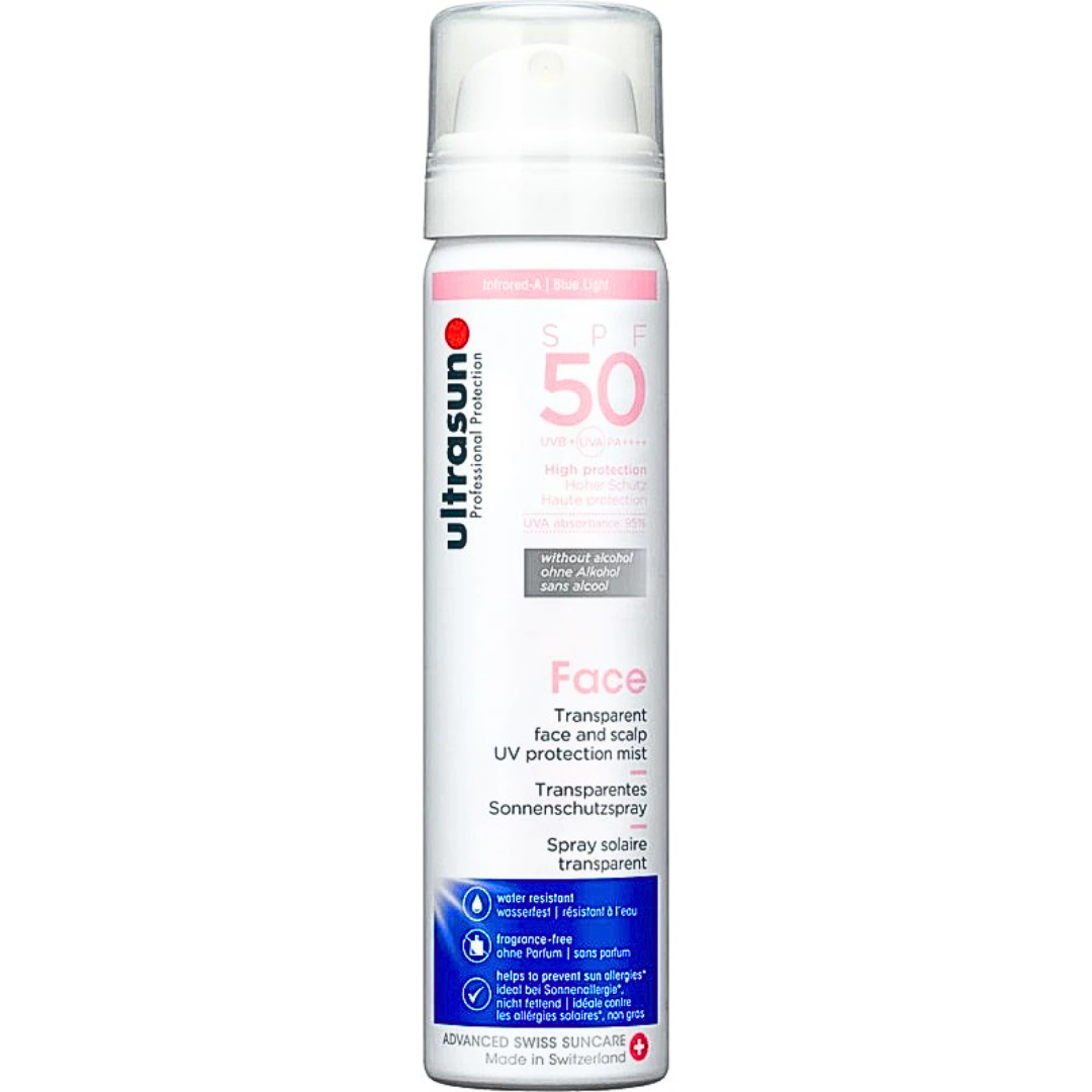 Face & Scalp Transparent Spray Spf50+