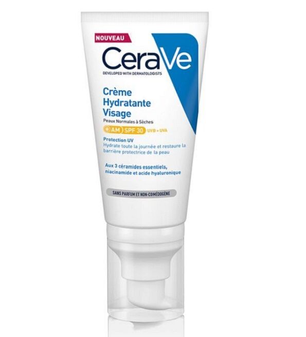 Crème Hydratante Visage SPF30 52ml Peaux Normales à Sèches