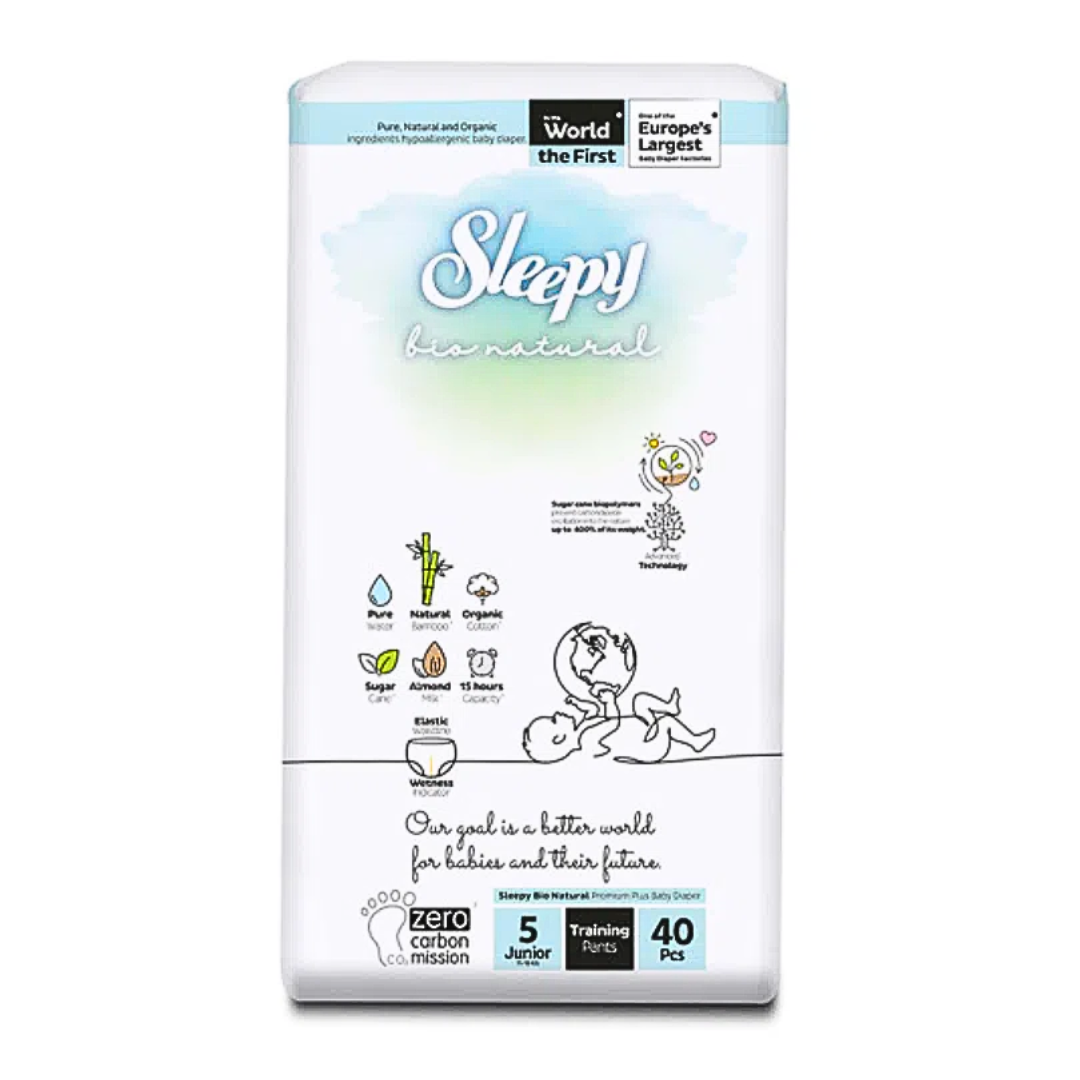 Bio Natural Couches Taille 5 Juniors 11-18kg/40 Pieces