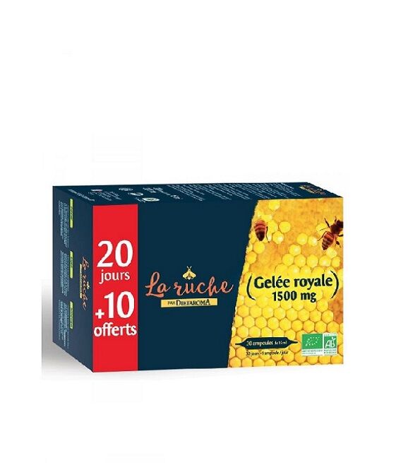 la ruche Gelée Royale 1500mg 30*15ml