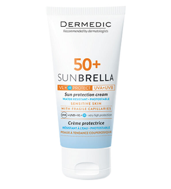 Sunbrella Crème Spf50+ Peau Sensibles pour couperosique 50ml