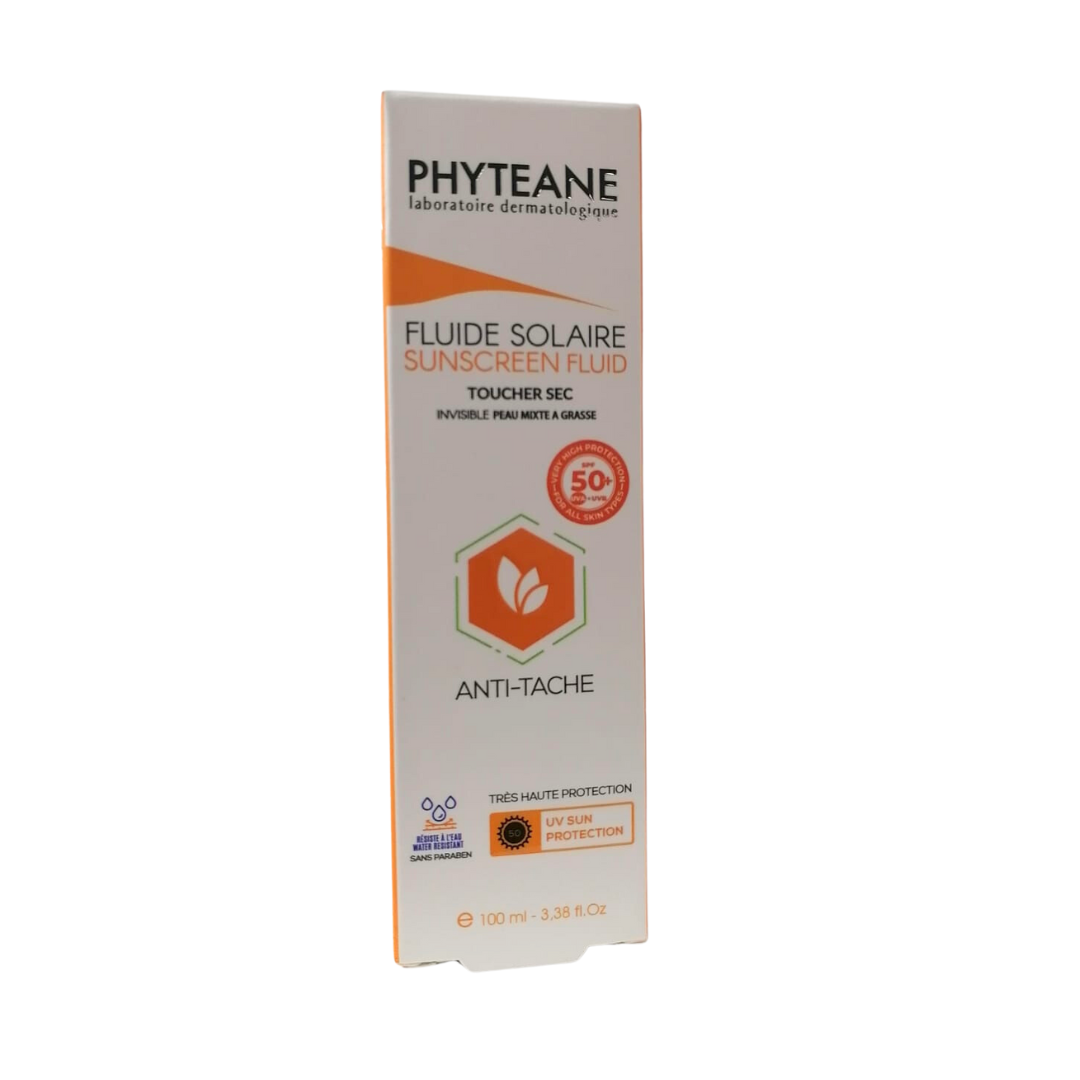 Fluide Solaire Toucher Sec Invisible Peaux Mixtes a Grasses Spf50+ 50ml