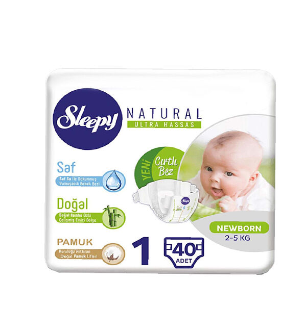 1, Couches Newborn 2-5kg/40pcs