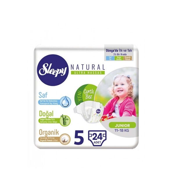 5 Couches Junior 11-18kg/24 Pcs