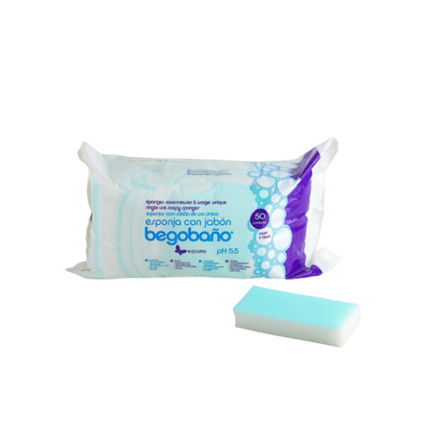 Eponge savonneuse 7.5*12 cm 50 unites