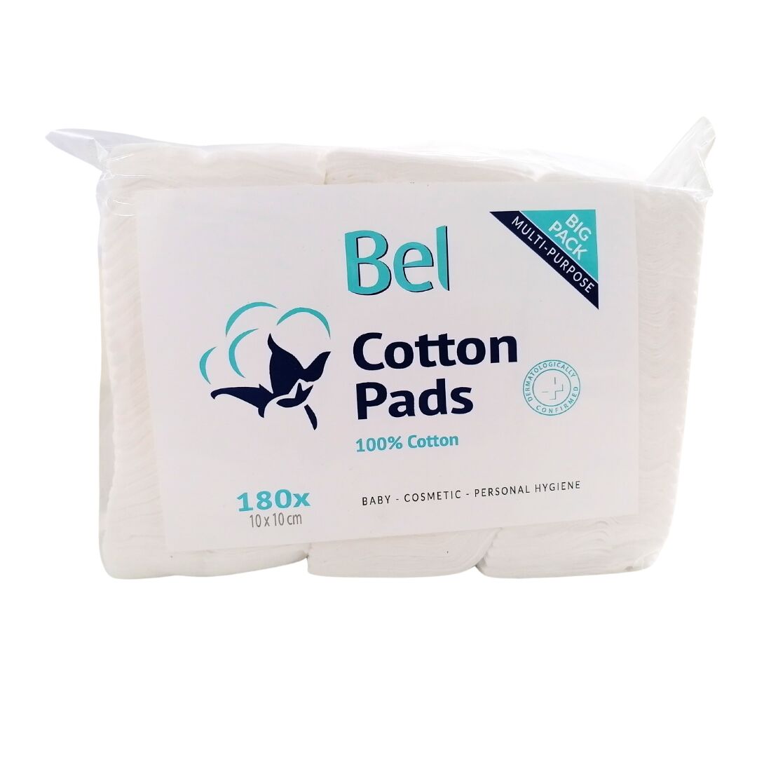 Bel Cotton Pads 10x10cm 180 Pieces