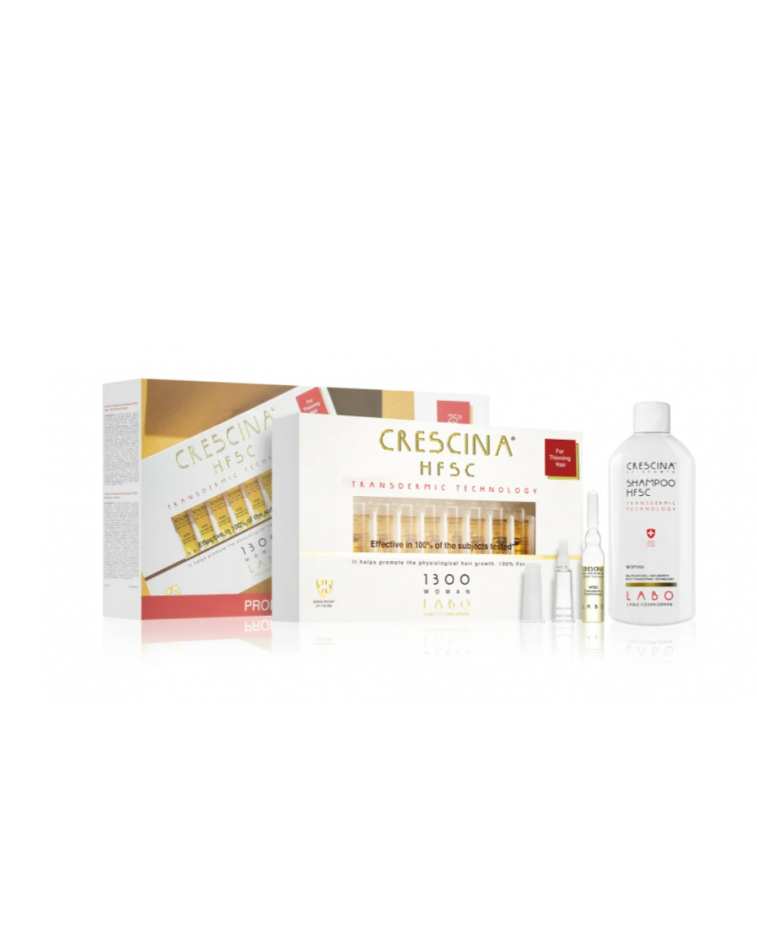 Transdermic 1300 Woman+ Shampoing Woman 200ml Pack