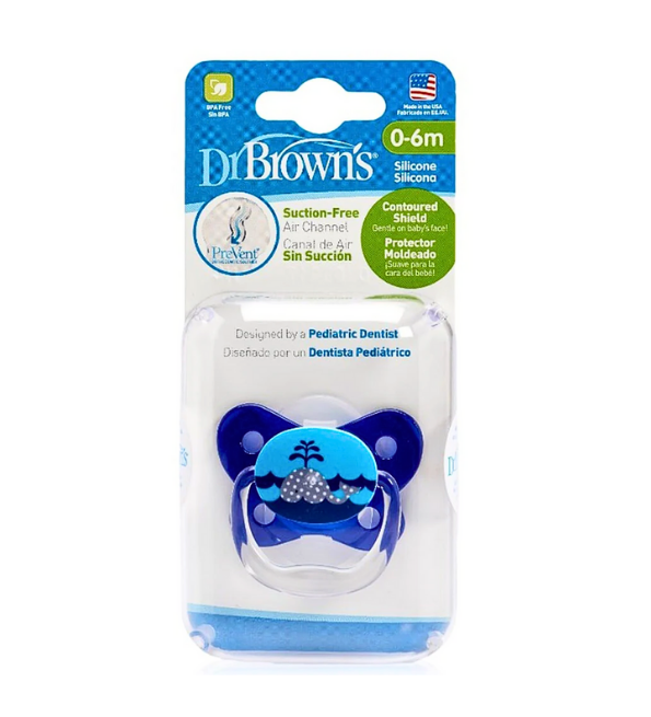 Dr Browns Sucette Betterfly Shield Bleu 0-6m -Ess