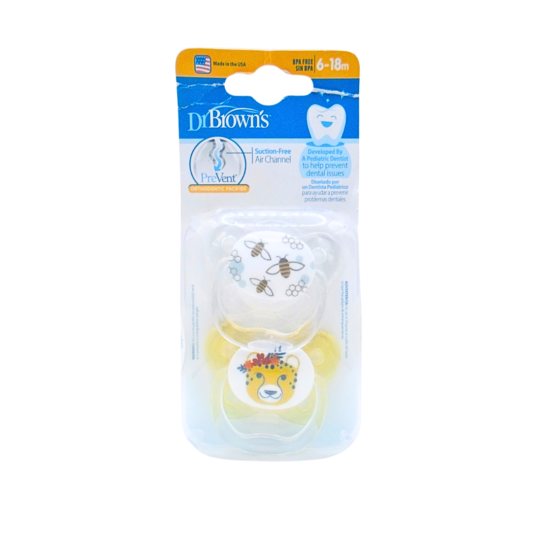 Dr Browns 2 Sucette Betterfly Shield Bleu 6-18m Pv22401-ess
