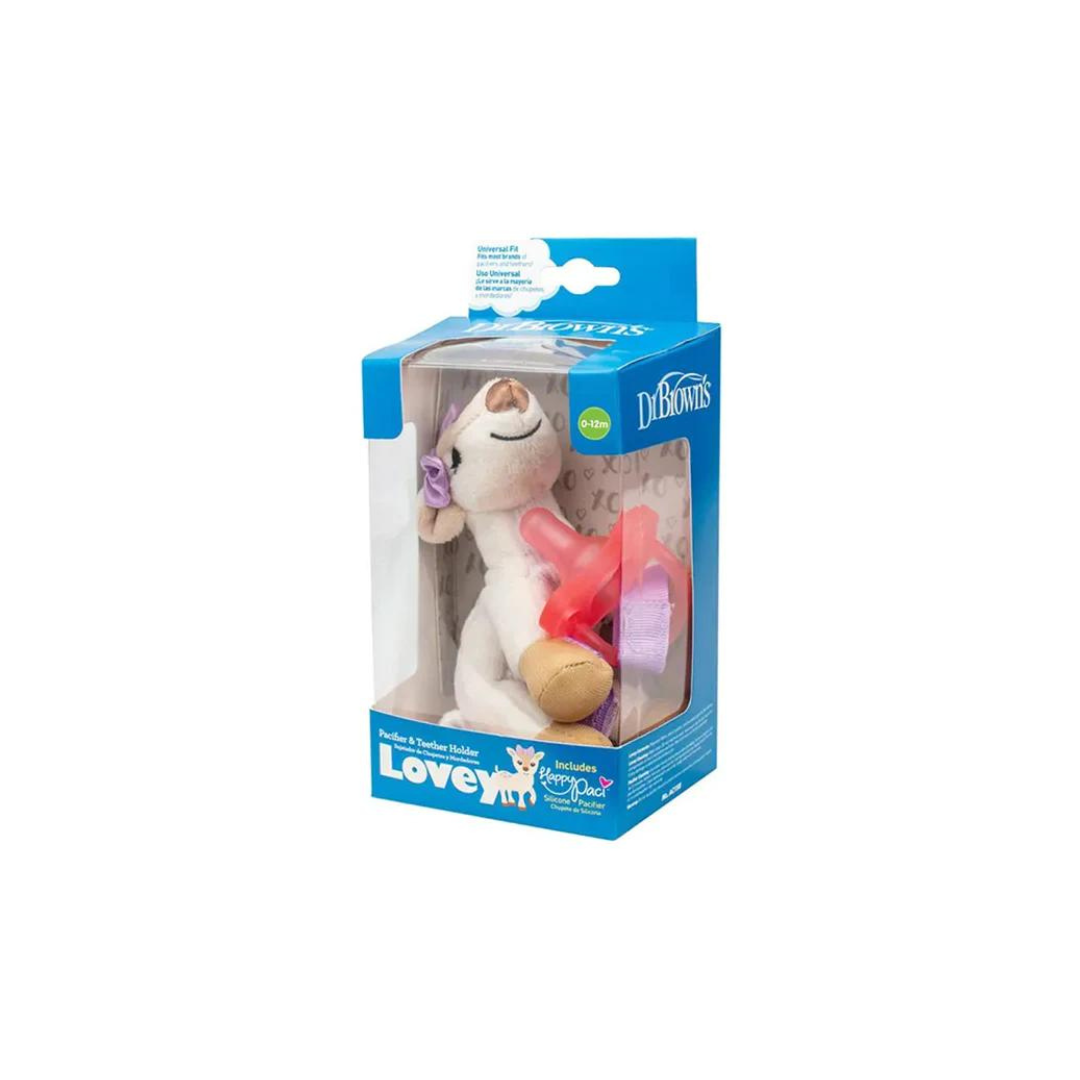 Dr Browns Doudou Cerf Avec Tetines Rose 0-12m Ac158