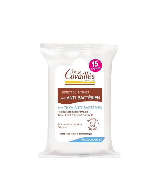 Rogé Cavailles Lingettes Anti Bactérien 15unités