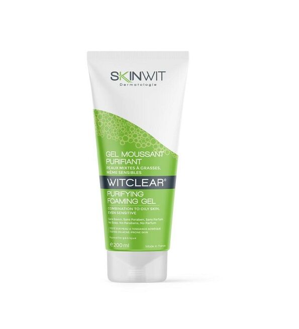 DERMATOLOGIE WITCLEAR Gel Moussant Purifiant Nettoyant 200ml